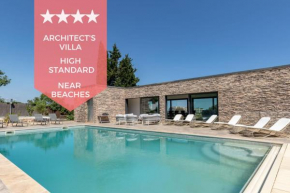 Architect-Designed Villa with Heated Pool for 10 Guests!